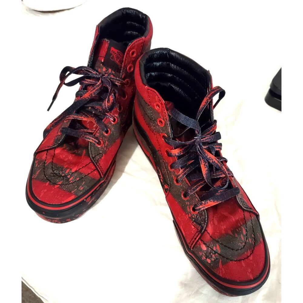 Vans Rare Limited Edition Nightmare On Elm Street Freddy Krueger SK8-Hi Sneakers